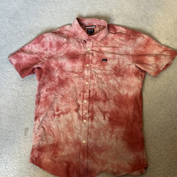RVCA Button-Up Polo Tee - Picture 1 of 2